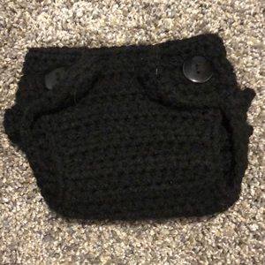 Black baby diaper cover